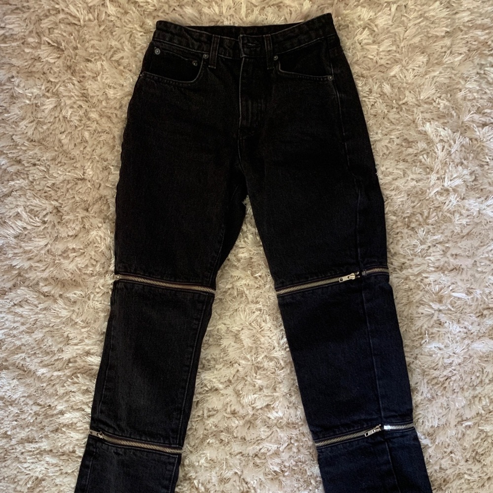 Carmar Black Zipper Jeans